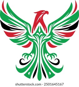 UAE - Falcon, moderne dekorative Kunst
