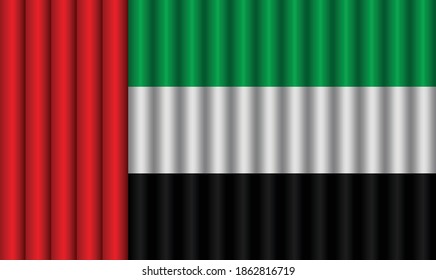UAE FLAG - BACKGROUND TEXTURE DESIGN VECTOR ILLUSTRATION