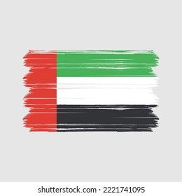 UAE Flag Brush. National Flag