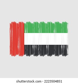 UAE Flag Brush. National Flag