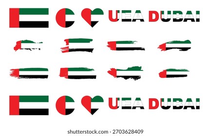 uae flag day, flag vector design