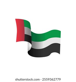 UAE flag national emblem design vector