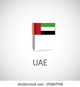 UAE flag pin