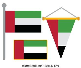 UAE FLAGS, COUNTRY AND PENANNTS