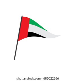 UAE flags vector