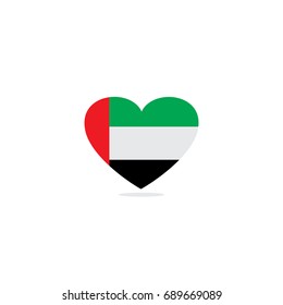 UAE flags vector