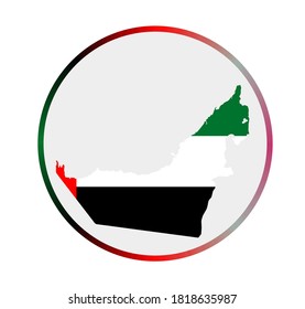 Uae Icon Shape Country Uae Flag Stock Vector (Royalty Free) 1818635987 ...