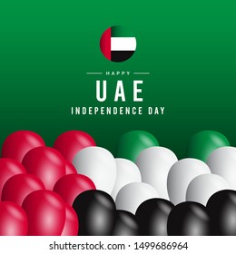 UAE independence day modern design template.