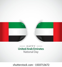 UAE independence day modern design template.