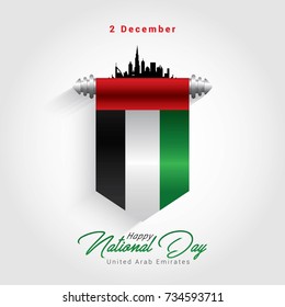 UAE Independence day. Vector Illustration United Arab Emirates national day