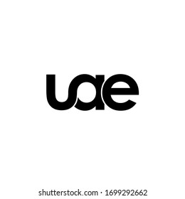 uae letter original monogram logo design