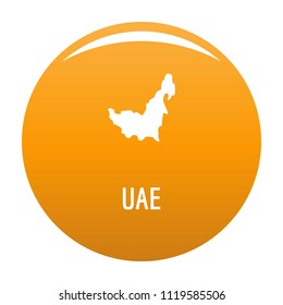 UAE map in black. Simple illustration of UAE map vector isolated on white background