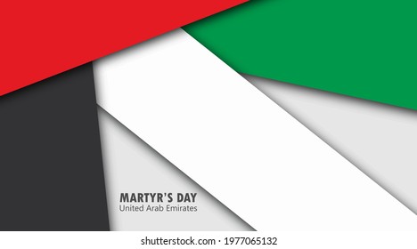 UAE Martyr's day , Vector Illustration.