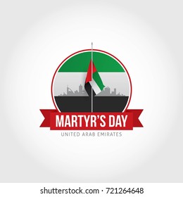 UAE Martyr's Day. Vector Illustration Commemoration day of the United Arab Emirates