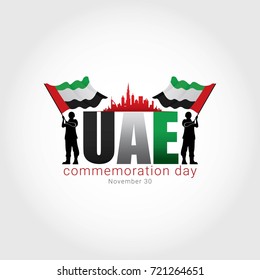 UAE Martyr's Day. Vector Illustration Commemoration day of the United Arab Emirates