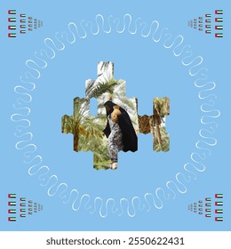 Aniversário Nacional dos EAU 53 - Dia da União - Eid Al Etihad - Módulo de Layout Gráfico - 2024