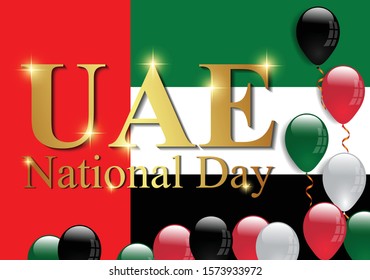 UAE National Day banner vector illustration 