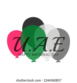 UAE national day celebration background.National day poster or banner.