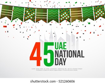 UAE national day celebration background.National day poster or banner.