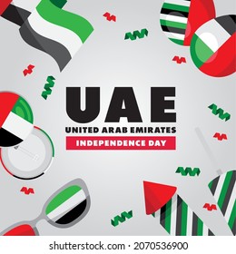 UAE national day celebration poster