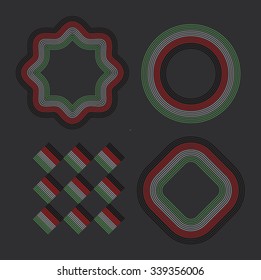 UAE National Day Celebration. Various vector design and layout elements.