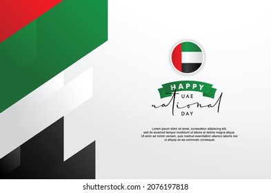 UAE National Day Design Background For Greeting Moment