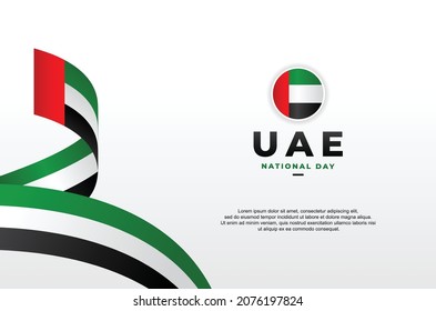 UAE National Day Design Background For Greeting Moment