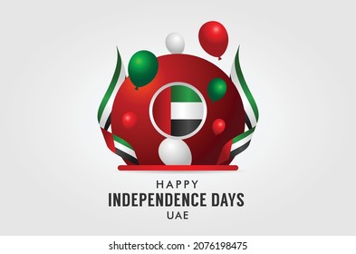 UAE National Day Design Background For Greeting Moment