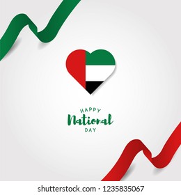UAE National Day design template. Vector eps 10