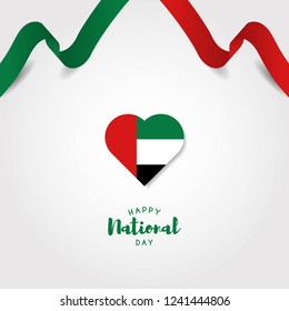 UAE national day design. Vector illustration