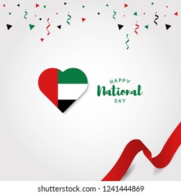 UAE national day design. Vector illustration