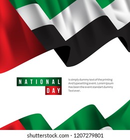 UAE National Day Vector Template Design Illustration
