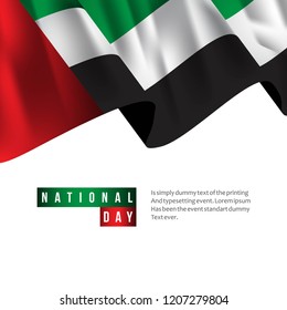 UAE National Day Vector Template Design Illustration