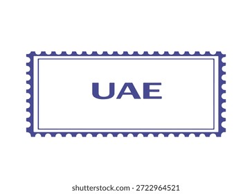 VAE-Briefmarke, Vektorsymbol auf weißem Hintergrund
Vektor-Briefmarke auf weißem Hintergrund