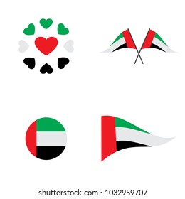 UAE Vector Flag, Made in United Arab Emirates Seals (vector Art)