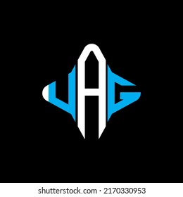 UAG letter logo creative design with vector graphic