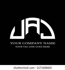 UAJ letter logo creative design with vector graphic