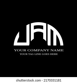 UAM letter logo creative design with vector graphic