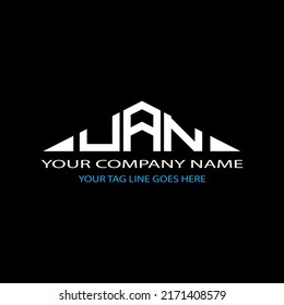 UAN letter logo creative design with vector graphic