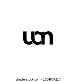 uan letter original monogram logo design