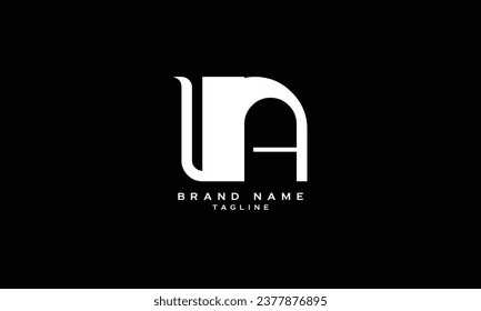 UAN, UNA, AUN, ANU, NAU, NUA, UA, AU, Abstract initial monogram letter alphabet logo design