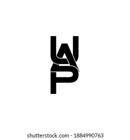 diseño del logotipo del monograma original de la letra uap