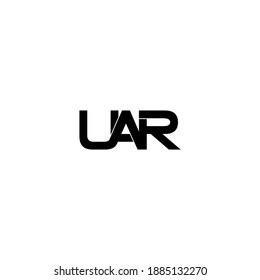 uar letter original monogram logo design