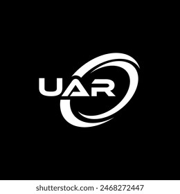 UAR-Logo-Design, Inspiration für eine einmalige Identität. Moderne Eleganz und kreatives Design. Wasserzeichen Deinen Erfolg mit dem Striking this Logo.