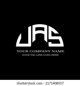 UAS letter logo creative design with vector graphic