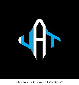 UAT letter logo creative design with vector graphic