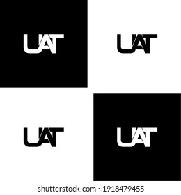 uat letter original monogram logo design