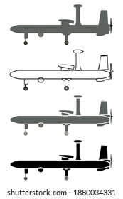 UAV Hermes in right view