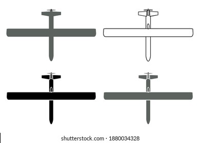 UAV Hermes in top view