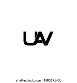 uav letter original monogram logo design